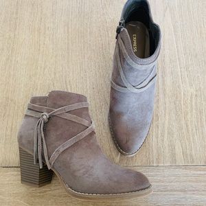 Express Taupe booties